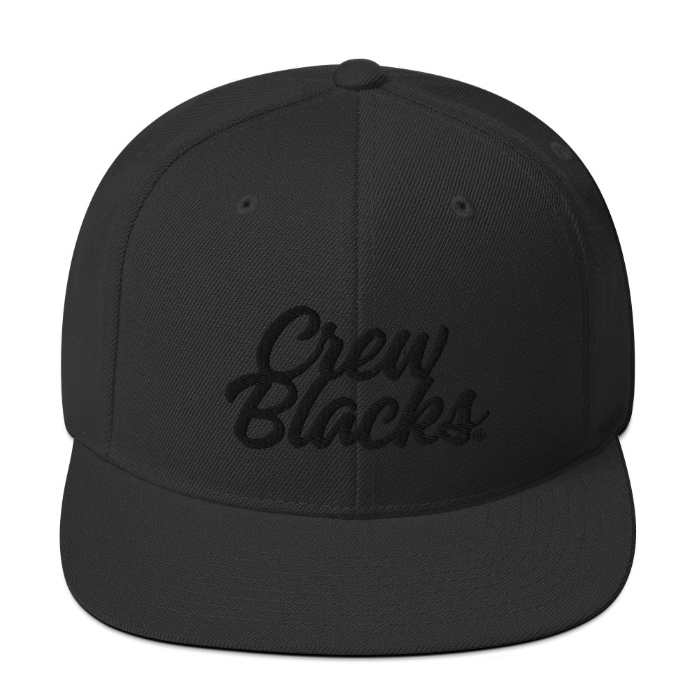 Base Snapback Cap BASE LOGO SNAPBACK HAT (CREW BLACKS x YUUPONG)